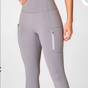 Heather Gray Fabletics full length leggings